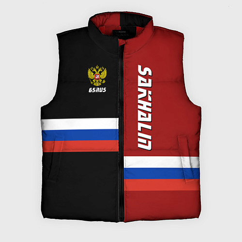 Мужской жилет Sakhalin, Russia / 3D-Красный – фото 1