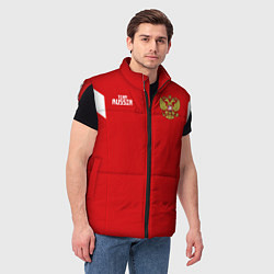 Мужской жилет Россия: Акинфеев ЧМ-2018, цвет: 3D-красный — фото 2