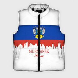Мужской жилет Murmansk: Russia, цвет: 3D-черный