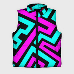 Мужской жилет Maze: Violet & Turquoise, цвет: 3D-красный