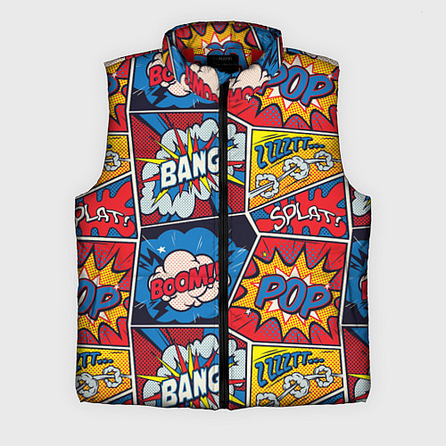 Мужской жилет Pop art pattern / 3D-Красный – фото 1