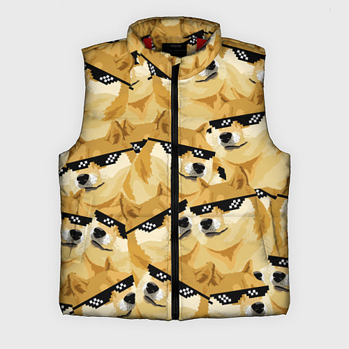 Мужской жилет Doge: Deal with it / 3D-Красный – фото 1