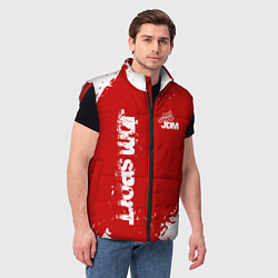 Мужской жилет Eat Sleep JDM: Red Style, цвет: 3D-красный — фото 2