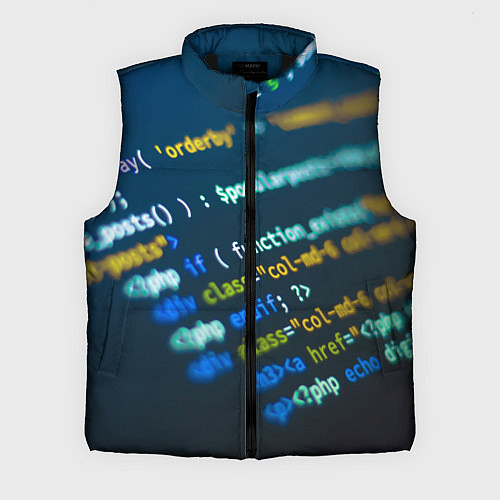 Мужской жилет Programming Collection / 3D-Черный – фото 1