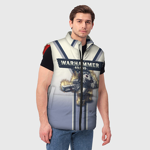 Мужской жилет Warhammer 40000: Tau Empire / 3D-Красный – фото 3