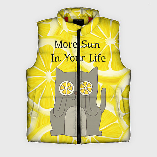 Мужской жилет More Sun In Your Life / 3D-Красный – фото 1