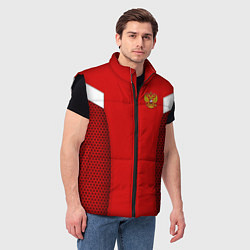 Мужской жилет Russian Team: WC 2018, цвет: 3D-черный — фото 2