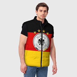 Мужской жилет Немецкий футбол, цвет: 3D-черный — фото 2