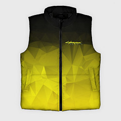 Мужской жилет Cyberpunk 2077: Yellow Poly, цвет: 3D-черный