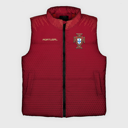 Мужской жилет Сборная Португалии соты сетка / 3D-Красный – фото 1