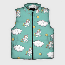 Мужской жилет Love of Unicorns, цвет: 3D-светло-серый