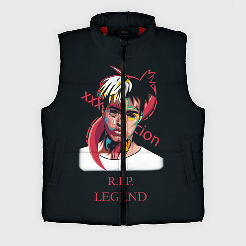 Мужской жилет XXXTentacion: RIP Legend / 3D-Красный – фото 1