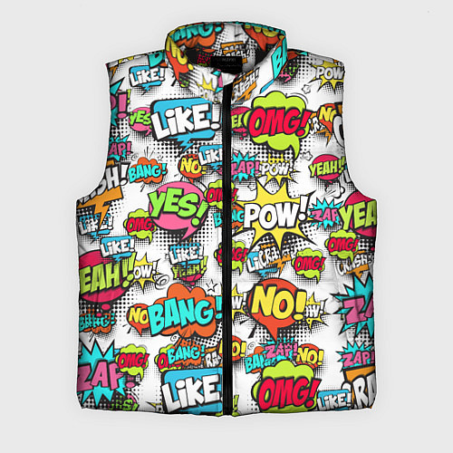 Мужской жилет Pop art Fashion / 3D-Черный – фото 1