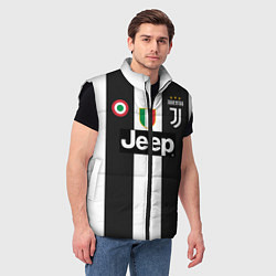 Мужской жилет FC Juventus 18-19, цвет: 3D-черный — фото 2
