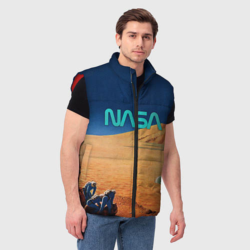 Мужской жилет NASA on Mars / 3D-Красный – фото 3