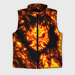 Мужской жилет Cyberpunk 2077: FIRE SAMURAI, цвет: 3D-черный