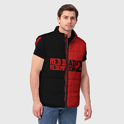 Мужской жилет RDD 2: Black & Red, цвет: 3D-красный — фото 2