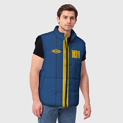 Мужской жилет Fallout: Vault 101, цвет: 3D-черный — фото 2