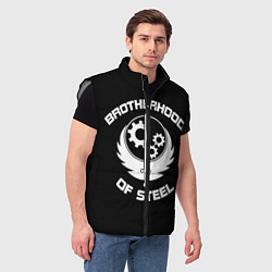 Мужской жилет Brothood of Steel, цвет: 3D-светло-серый — фото 2