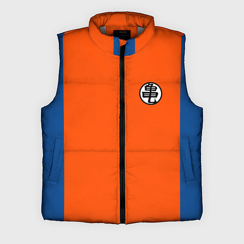 Мужской жилет DBZ: Kame Senin Kanji Emblem / 3D-Светло-серый – фото 1