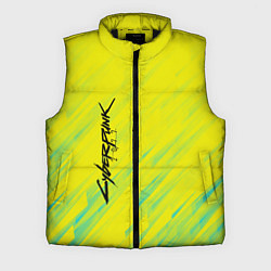 Мужской жилет Cyberpunk 2077: Yellow, цвет: 3D-черный