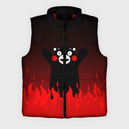 Мужской жилет Kumamon: Hell Flame / 3D-Красный – фото 1