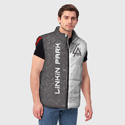 Мужской жилет Linkin Park: Grey Form, цвет: 3D-красный — фото 2