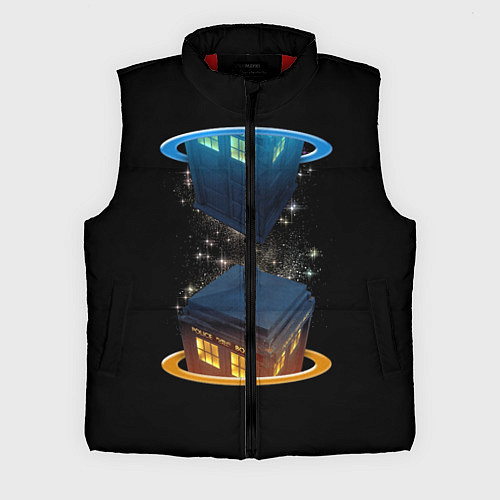 Мужской жилет Тардис в Портале / 3D-Красный – фото 1