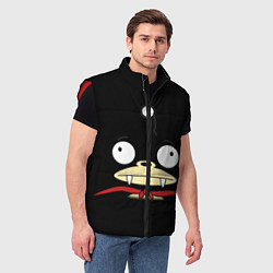 Мужской жилет Лицо Ниблера, цвет: 3D-красный — фото 2