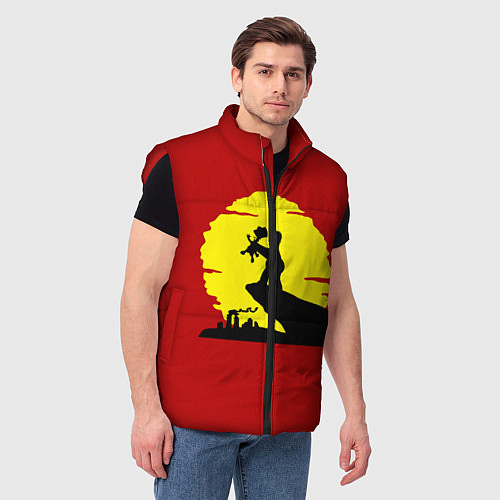 Мужской жилет Гомер и барт / 3D-Красный – фото 3