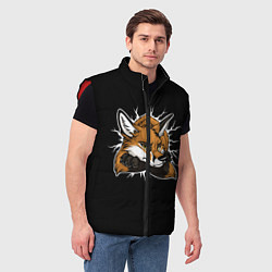 Мужской жилет Лис уверен, цвет: 3D-красный — фото 2