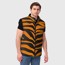 Мужской жилет Шкура тигра, цвет: 3D-черный — фото 2