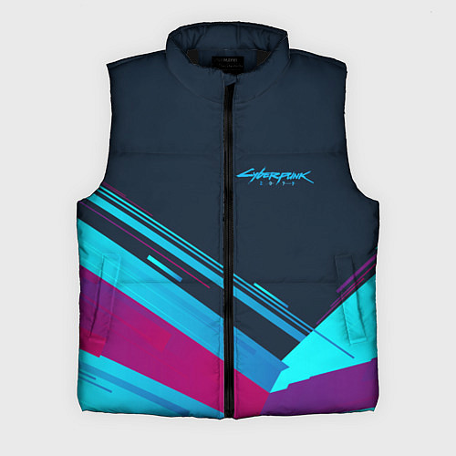 Мужской жилет Cyberpunk 2077 / 3D-Черный – фото 1