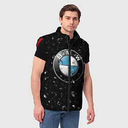 Мужской жилет BMW под Дождём, цвет: 3D-красный — фото 2