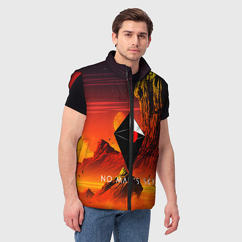 Мужской жилет No Man's Sky: Red Dust / 3D-Красный – фото 3