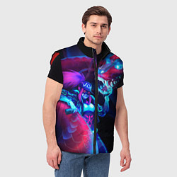 Мужской жилет Akali KDA, цвет: 3D-красный — фото 2