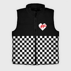 Мужской жилет ФРЕНДЗОНА: ЧБ, цвет: 3D-черный