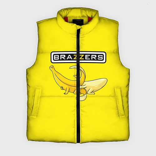 Мужской жилет Brazzers: Yellow Banana / 3D-Красный – фото 1