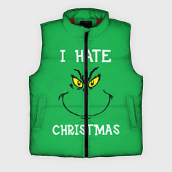 Мужской жилет I hate christmas, цвет: 3D-красный