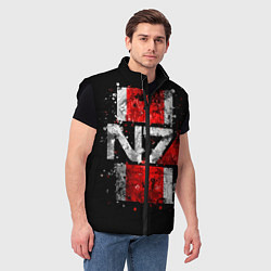 Мужской жилет Mass Effect N7, цвет: 3D-черный — фото 2
