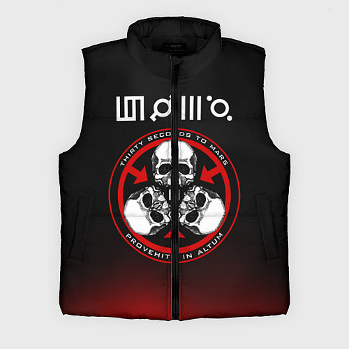 Мужской жилет 30 Seconds to Mars / 3D-Черный – фото 1