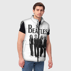 Мужской жилет The Beatles: White Side, цвет: 3D-светло-серый — фото 2