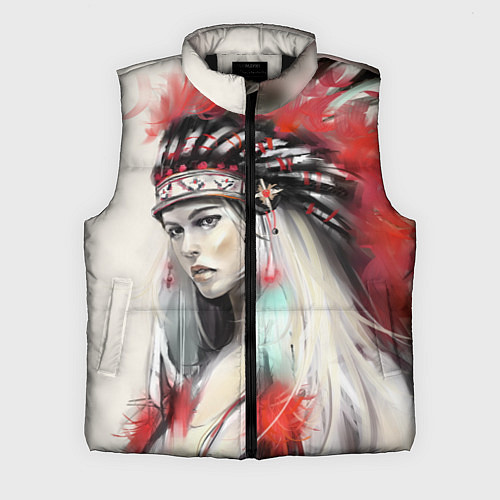 Мужской жилет Индейская девушка / 3D-Черный – фото 1