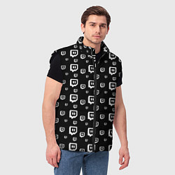 Мужской жилет Twitch: Black Pattern, цвет: 3D-черный — фото 2