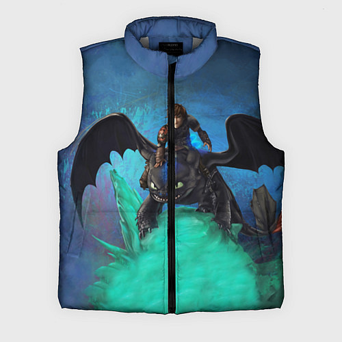 Мужской жилет Как приручить дракона / 3D-Светло-серый – фото 1