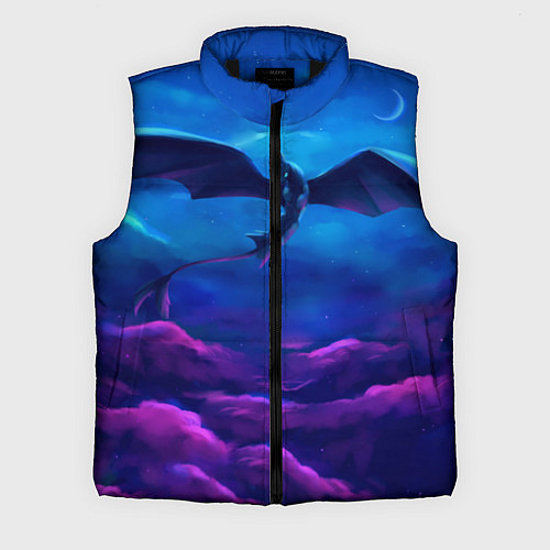 Мужской жилет Неоновая фурия / 3D-Черный – фото 1