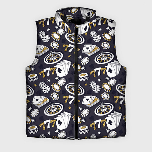Мужской жилет Казино 777 / 3D-Черный – фото 1