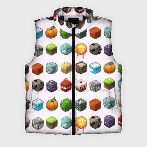 Мужской жилет Minecraft Cubes / 3D-Черный – фото 1