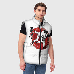 Мужской жилет Judo: Japan, цвет: 3D-светло-серый — фото 2