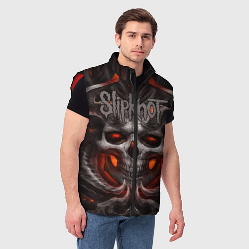 Мужской жилет Slipknot: Hell Skull / 3D-Красный – фото 3